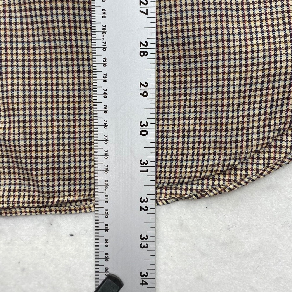 Vintage Ralph Lauren Blake Mens Large Brown Check Long Sleeve Button Down Shirt - Picture 15 of 15